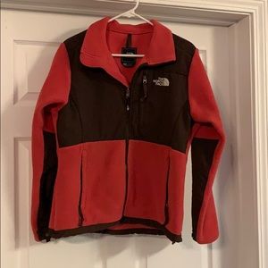 North face jacket pink & brown